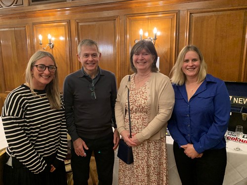 Candy, our training manager, with Andy Osborne, associate consultant for business continuity, wife Beverley and Naomi Summers